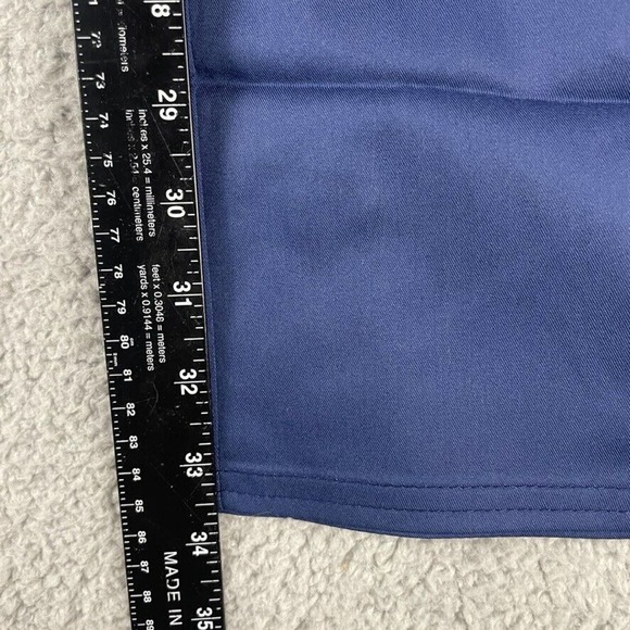 Cherokee Workwear Women's Small Navy Tapered Leg Drawstring Tall Scrubs Pants - Picture 11 of 16